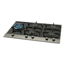 Fogao cooktop fischer 5q platinium gas vidro preto