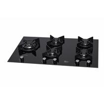 Fogão Cooktop Fischer 5Q TC Infinity Duo Blaze Gás Mesa Vidro PRETO