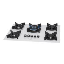 Fogao cooktop fischer 5q tc infinity gas mesa vidro branco