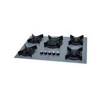 Fogão Cooktop Fischer 5Q TC Infinity Gás Mesa Vidro EIGER