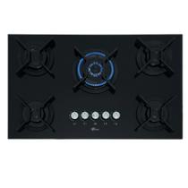 Fogão Cooktop Fischer 5Q TC Infinity Gás Mesa Vidro - Preto - 26298-57077