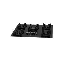 Fogão Cooktop Fischer 5Q TC Infinity Gás Mesa Vidro PRETO