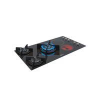 Fogão Cooktop Fischer 5Q Top Gás/Elet Mesa Vitroc. 220V