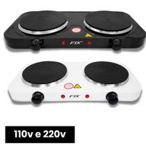 Fogão Cooktop Fogareiro Portátil Elétrico 2 Discos 2.000 Watts Acampamento