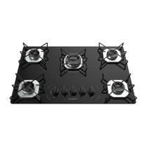 Fogão Cooktop Fogatti Ori 5 Bocas Vidro Preto Bivolt