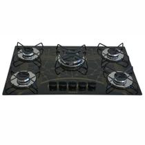 Fogão Cooktop Gás 5 Bocas Chama Tripla 127v/220v Mesclado - Chamalar