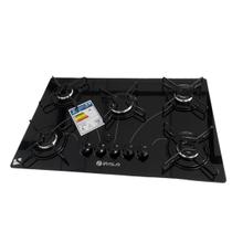 Fogão Cooktop Gás Braslar Pop 5 Bocas Preto 127v/220v