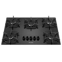 Fogão Cooktop Gás Mueller 5 Bocas Ultra Chama Bivolt Preto