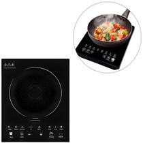 Fogão Cooktop Indução Elétrico 1 Boca Cozinha Praticidade 220V - ShopMix