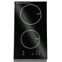 Fogão Cooktop Indução Elétrico 3500W 2 Bocas Vitrocerâmica Preto