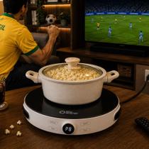 Fogão Cooktop Indução Portátil 1 Boca 2000W Bivolt Sou Energy Fogão Elétrico Mesa Digital e Timer