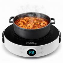 Fogão Cooktop Indução Portátil 1 Boca 2000W Bivolt Sou Energy Fogão Elétrico Mesa Digital e Timer