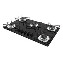 Fogão Cooktop Nardelli Ori 5 Bocas Vidro Preto Fogão Cooktop Nardelli Ori 5 Bocas Vidro Preto