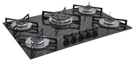 Fogão Cooktop Premium 5 Bocas Tripla Chama Mesclado