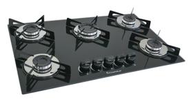 Fogão Cooktop Premium 5 Bocas Ultra Chama Preto - Chamalar