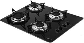 Fogão Cooktop V400 Preto Inox 4 Bocas Bivolt - Fogatti