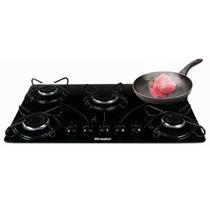 Fogão Cooktop Vidro 5 Bocas Gás Ultra Chama Bivolt 127/220v