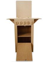 Fogão Cozinha com Portas Abrem Brinquedo 56x54x31 Mdf Madeira