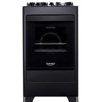 Fogão Dako 4 Bocas com Mesa de Vidro Mega Chama Supreme Glass Preto Bivolt