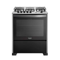 Fogão dako magister 5 bocas a gás com mesa de inox 100 litros bivolt preto 300001611