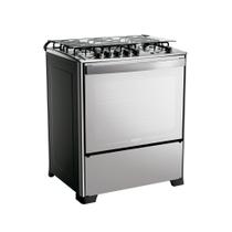 Fogão Dako Magister 5 Bocas Style Mesa de Inox a Gás Espelhado Bivolt