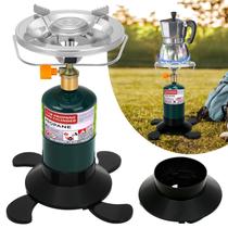 Fogão de acampamento HEATHIVE, base dobrável portátil de propano, queimador único Fogão de acampamento HEATHIVE, base dobrável portátil de propano, queimador único