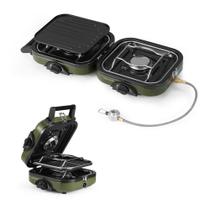 Fogão de acampamento Naturehike Mirage 2 Burner com chapa de 16000 BTU
