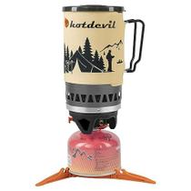 Fogão de acampamento para mochila Hotdevil 1,4 L com ignição piezoelétrica