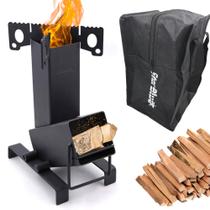 Fogão de acampamento StarBlue dobrável Rocket Wood Portable Fogão de acampamento StarBlue dobrável Rocket Wood Portable