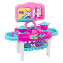 Fogão de Brinquedo Infantil Big Chef com 12 Peças - Mielle Brinquedos Fogão de Brinquedo Infantil Big Chef com 12 Peças - Mielle Brinquedos