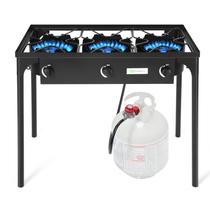 Fogão de Camping Goplus 3 Bocas a Gás Propano 225000 BTU Ferro Fundido Fogão de Camping Goplus 3 Bocas a Gás Propano 225000 BTU Ferro Fundido