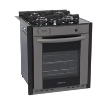 Fogão de Embutir 4 Bocas Gaudi Prisma Vitreo Bl Grafite Gás GLP Venax Fogão de Embutir 4 Bocas Gaudi Prisma Vitreo Bl Grafite Gás GLP Venax