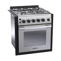 Fogao de Embutir 4 Bocas Venax Gaudi Platinum GII Inox Gas Glp