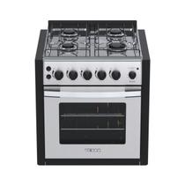 Fogao de Embutir 4 Bocas Venax Gaudi Platinum GII Inox Gas Glp