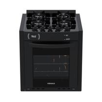 Fogao de Embutir 4 Bocas Venax Gaudi Prisma Vitreo Bl Preto Gas Glp Fogao de Embutir 4 Bocas Venax Gaudi Prisma Vitreo Bl Preto Gas Glp