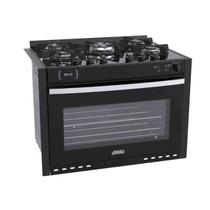 Fogão de Embutir 5 Bocas Gaudi Platinum Vitreo Preto Gás GLP 127 V Venax Fogão de Embutir 5 Bocas Gaudi Platinum Vitreo Preto Gás GLP 127 V Venax