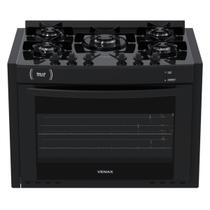 Fogao de Embutir 5 Bocas Venax Gaudi Prisma Vitreo Bl Preto Gas Glp Fogao de Embutir 5 Bocas Venax Gaudi Prisma Vitreo Bl Preto Gas Glp