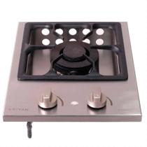 Fogão de Embutir a Gás Natural Titan Range Top Profissional 1 Boca Grelha 30x30cm