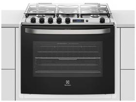 Fogão de Embutir Electrolux 5 Bocas Full Glass 76BER Branco Bivolt