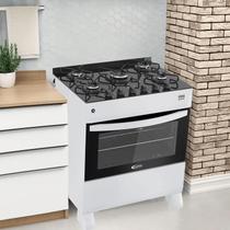Fogão de gas verita gourmet 5 bocas - branco - Clarice