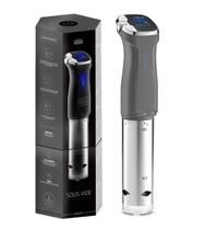 Fogão de imersão Sous Vide Kitchen Gizmo 800W cinza com livro