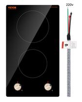 Fogão de indução VEVOR 3500W elétrico com controle de 2 queimadores Fogão de indução VEVOR 3500W elétrico com controle de 2 queimadores