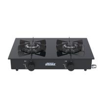 Fogao de mesa 2 bocas venax flamalar vitreo preto fosco gas glp 23110 Fogao de mesa 2 bocas venax flamalar vitreo preto fosco gas glp 23110
