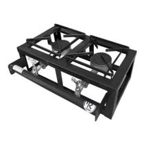 Fogão De Mesa 20x20 Industrial 2 Bocas Baixa Pressão Mr Fogões