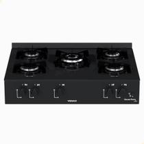 Fogão De Mesa 5 Bocas Venax Grand Petit Line Preto Gás GLP Automático Bivolt 26007 Fogão De Mesa 5 Bocas Venax Grand Petit Line Preto Gás GLP Automático Bivolt 26007