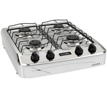 Fogão de Mesa a Gás 4 Bocas Esmaltec Laguna 4 Bocas 4027 Branco