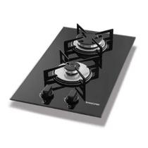 Fogão de Mesa Cooktop 2 Bocas Vidro Preto À Gás Suggar Fg2002vp