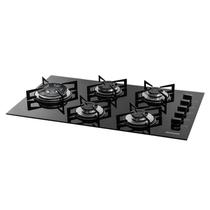 Fogão de Mesa Cooktop 5 Bocas Vidro Preto à Gás Suggar FG5535VP Fogão de Mesa Cooktop 5 Bocas Vidro Preto à Gás Suggar FG5535VP