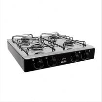 Fogão De Mesa Cooktop Júnior 4 Bocas Compacto Prático E Econômico Portátil A Gás Design moderno