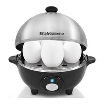 Fogão de ovos Elite Gourmet EGC-508 Rapid 7 Eggs em aço inoxidável